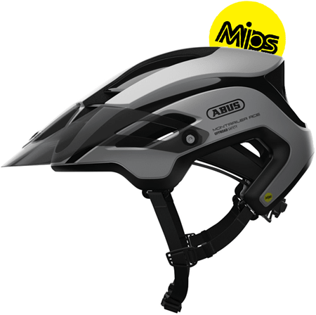 Abus Montrailer ACE MIPS cykelhjelm i hvid til el-mountainbike
