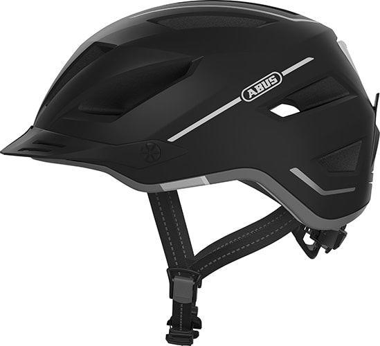 Abus Pedelec 2.0 Velvet Black cykelhjelm i sort med integreret LED-baglygte