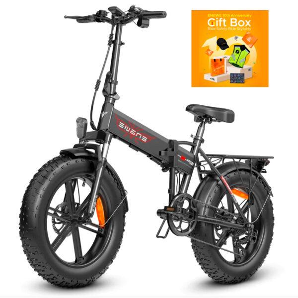 Engwe EP2 Boost elcykel med brede 20 tommer fatbike-dæk