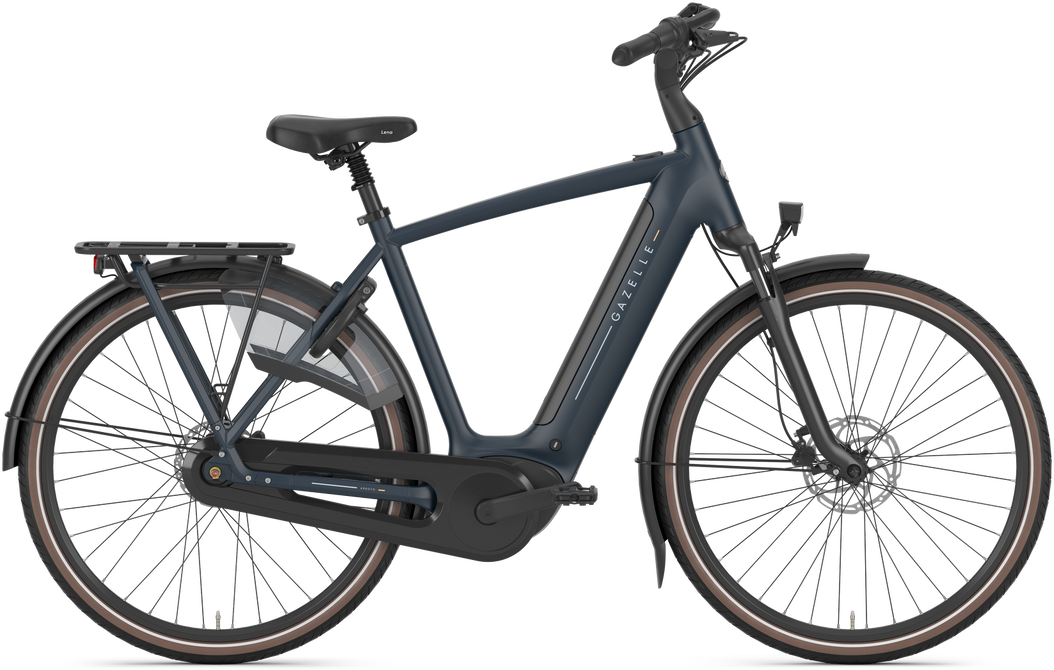 Gazelle Arroyo C8 Elite herre elcykel i mat blå med Bosch centermotor