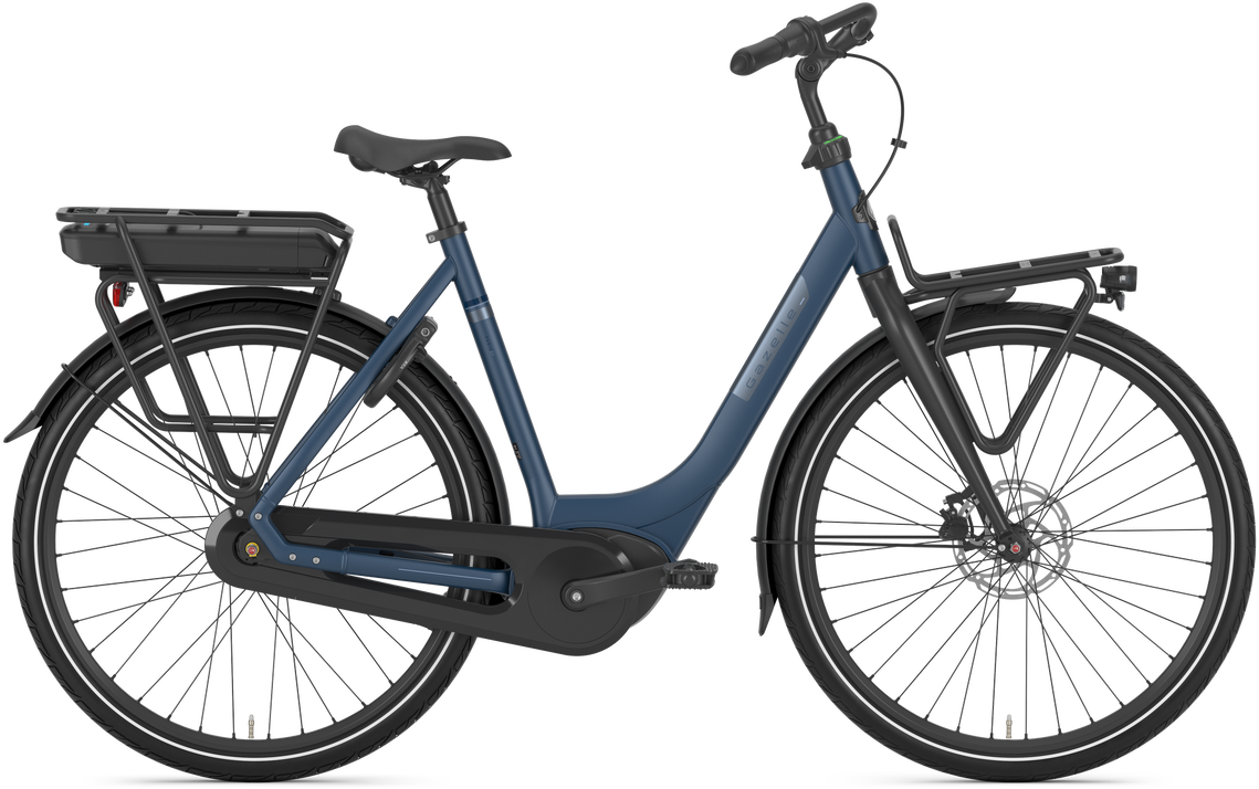Gazelle Paris C7 Urban dame elcykel i blå med Bosch centermotor