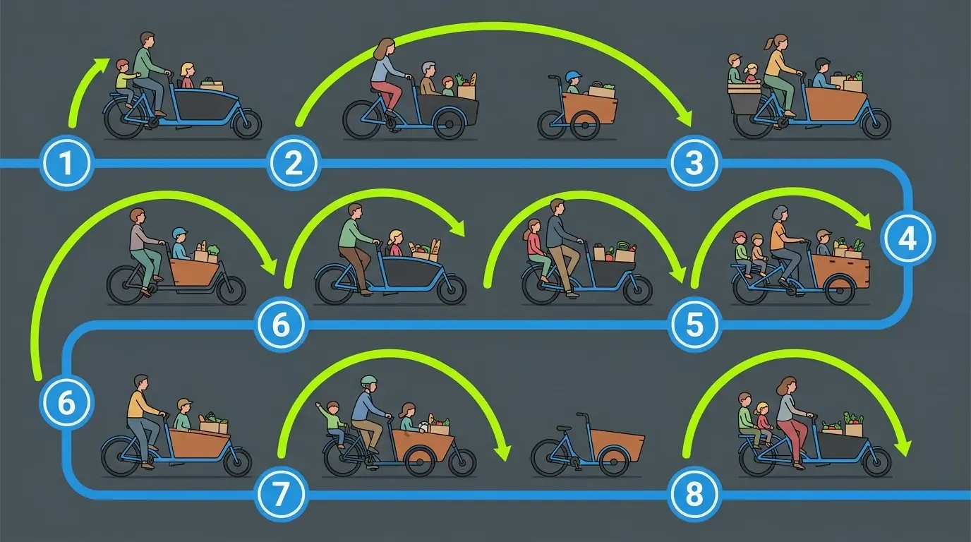 El ladcykel test 2026 - 8 el-ladcykler til familien sammenlignet | Elcykeltest.dk