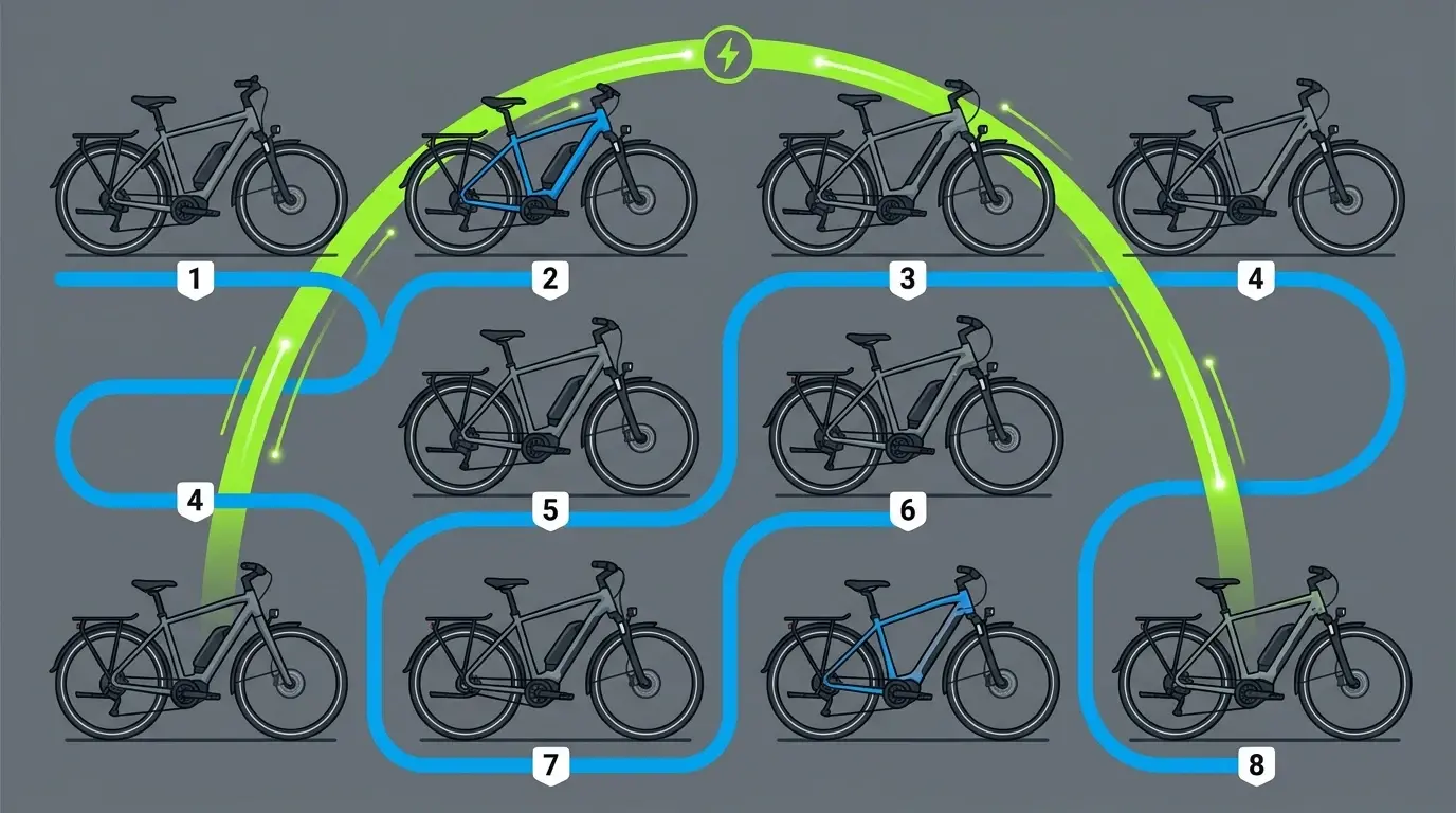Elcykel herre test 2026 - 8 modeller sammenlignet | Elcykeltest.dk