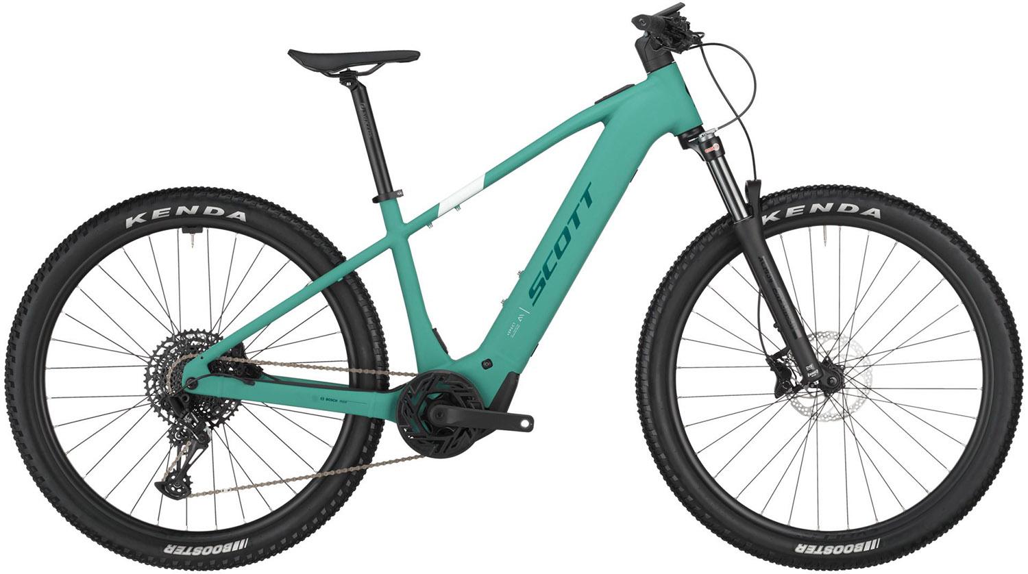 Scott Aspect eRIDE 910 el-mountainbike i aventurine green, hardtail med Bosch-motor