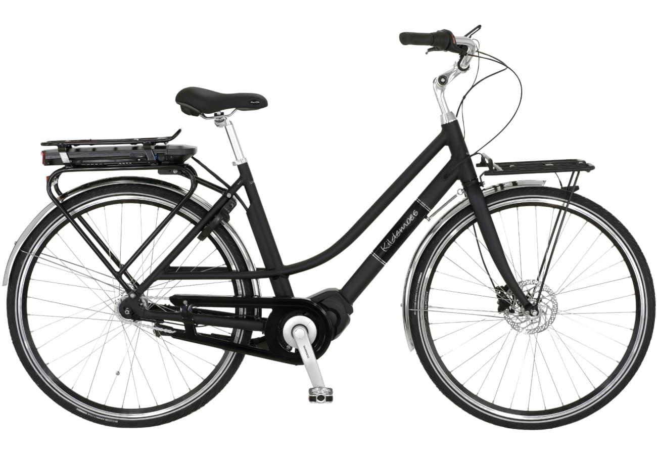Kildemoes Sejerø Shimano dame elcykel i sort med dyb gennemstigning