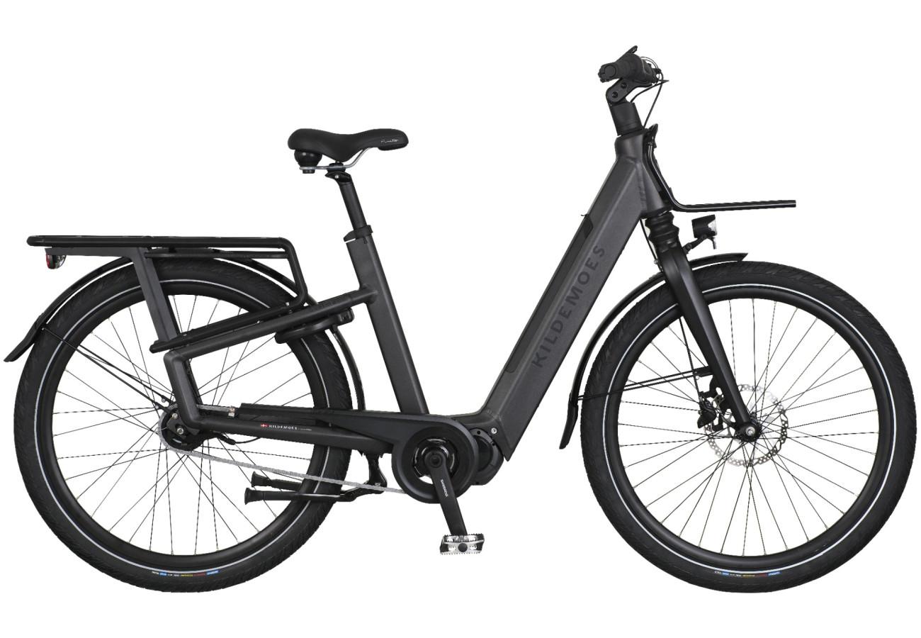Kildemoes Svelmø Shimano elcykel i grå med ekstra kraftigt stel